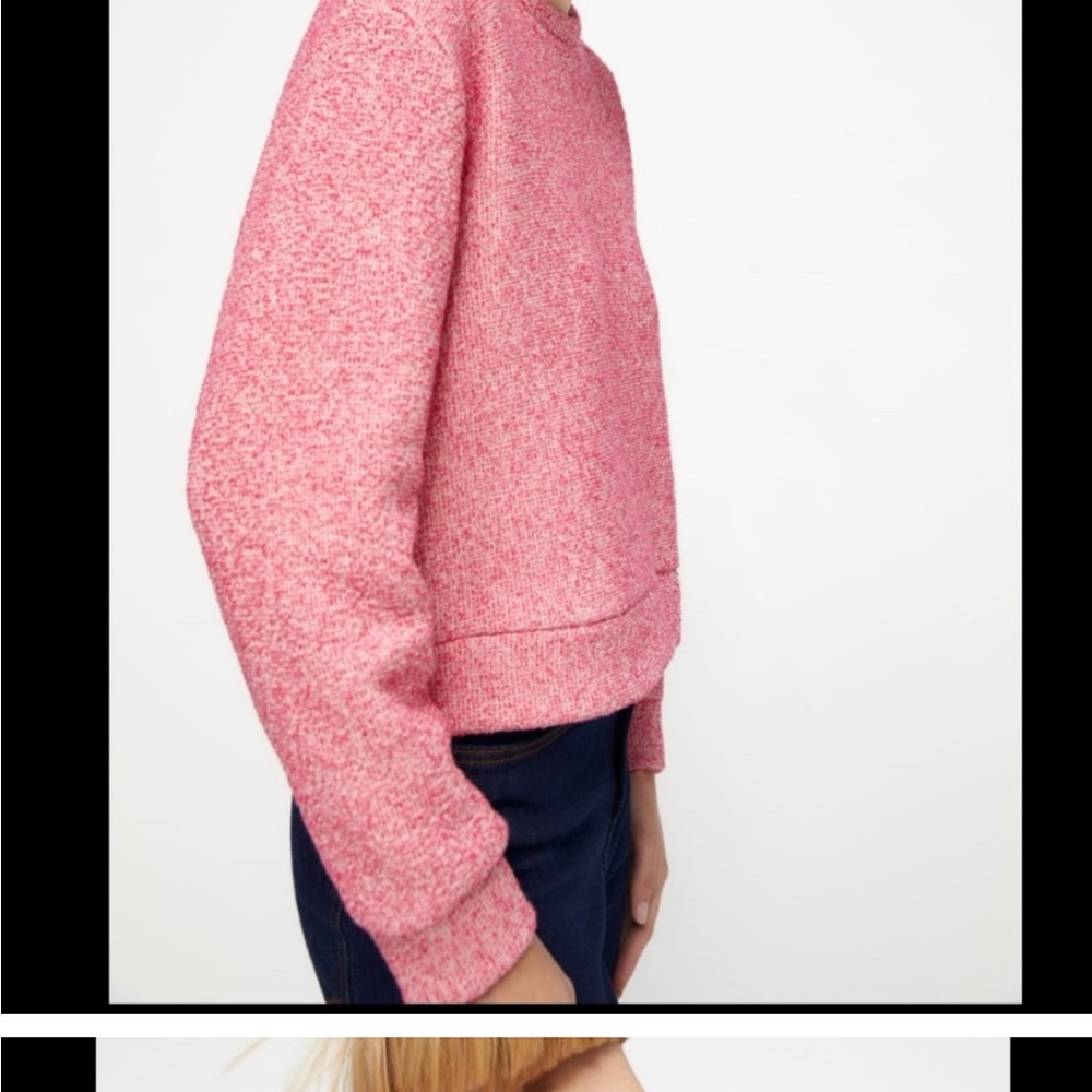 Zara size small new with tags generous fit fleece lined sweater sweatshirt - Picture 4 of 16